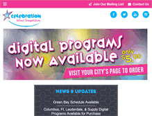 Tablet Screenshot of celebrationtalent.com